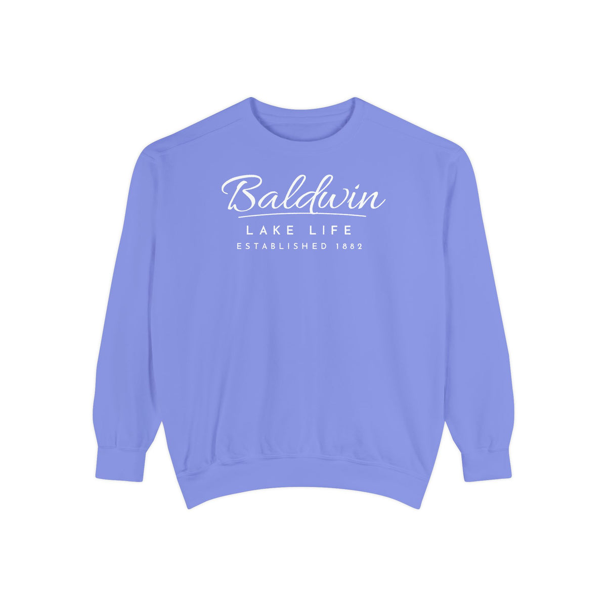 Baldwin Lake Life Est. 1882 Crewneck Sweatshirt · Signature Script