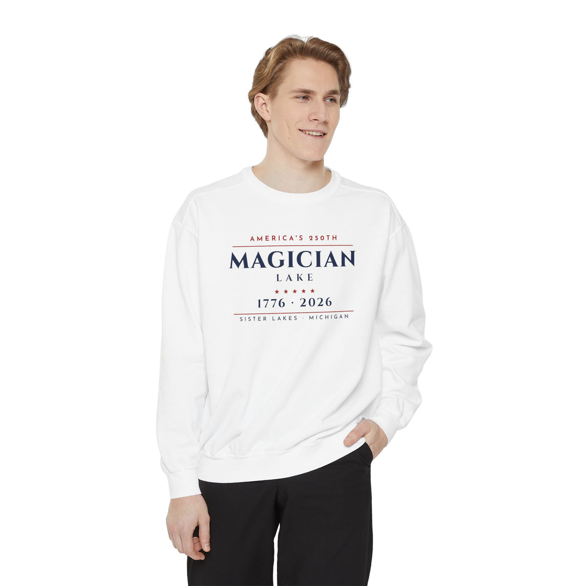 Magician Lake · America's 250th Crewneck · 1776–2026