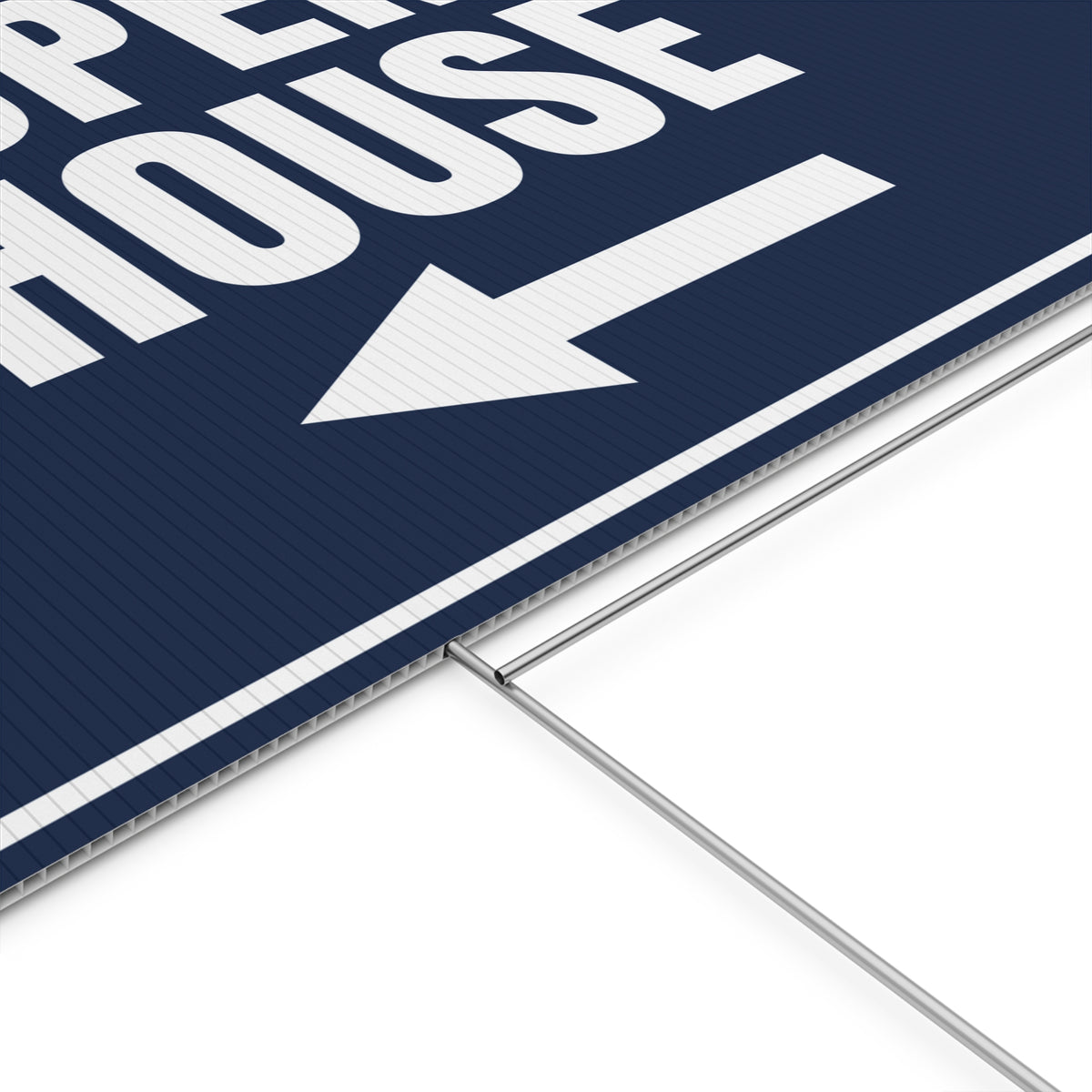 OPEN HOUSE (Left Arrow) — Yard Sign 24×18