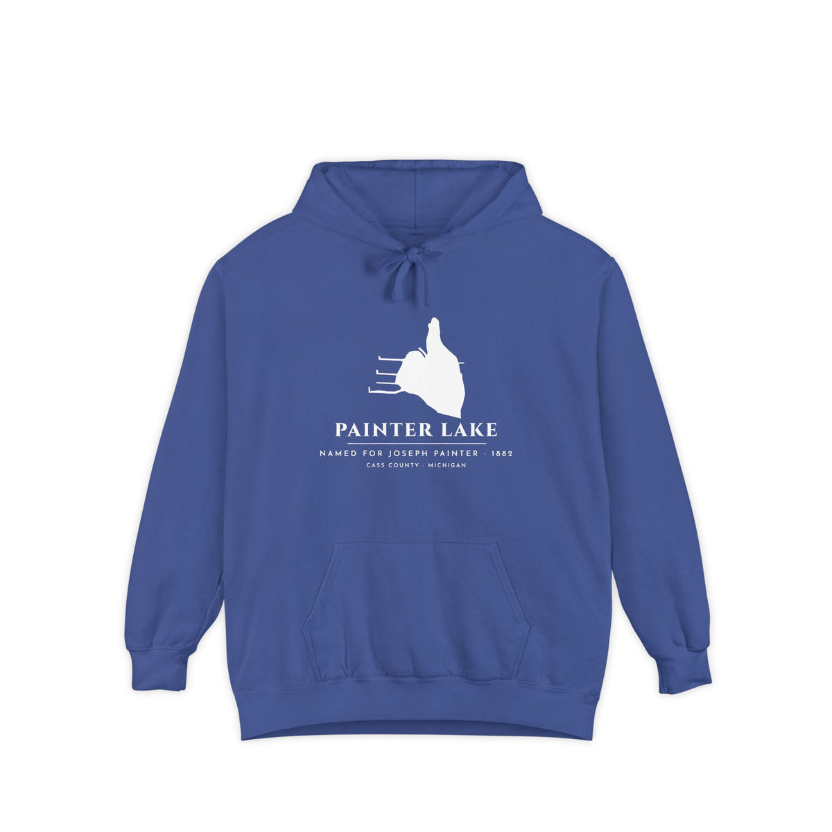 Painter Lake Map Hoodie · Real Shoreline – Protest-Panels