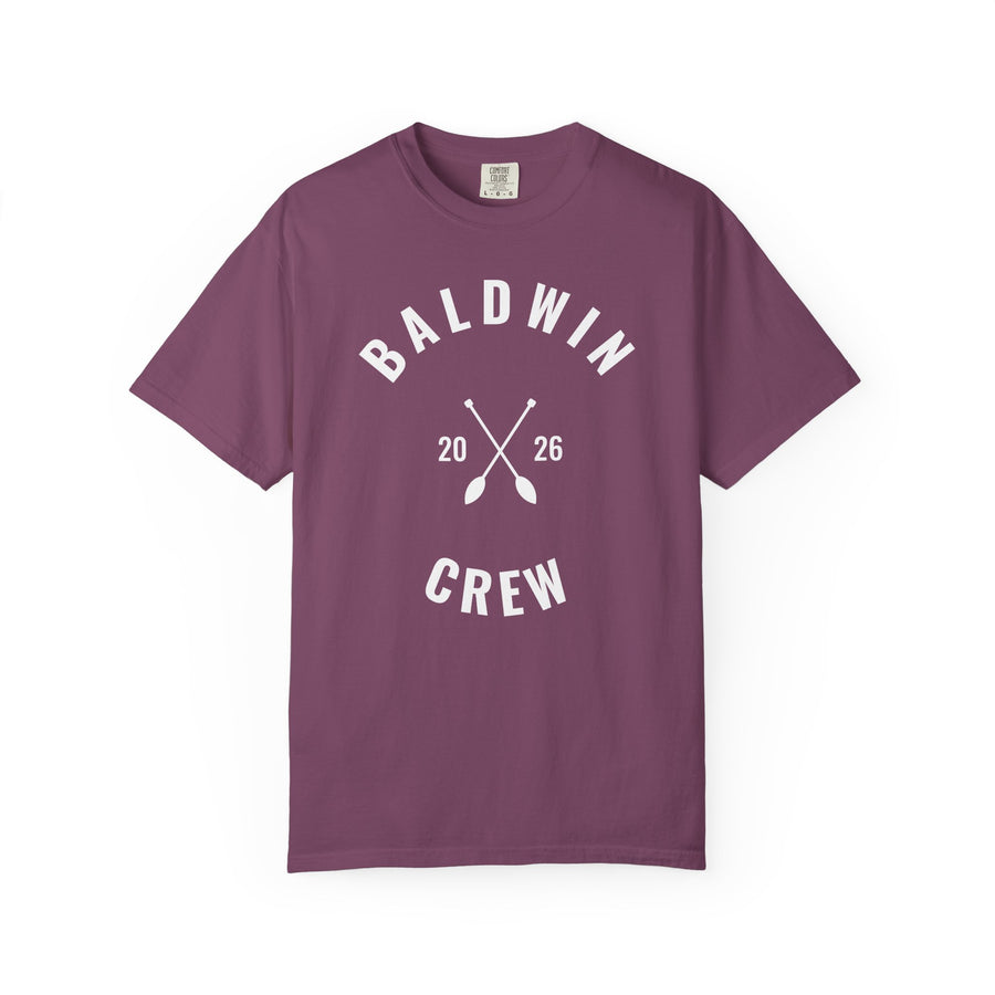 Baldwin Lake Crew 2026 Tee · Oars Badge · Cass County, Michigan
