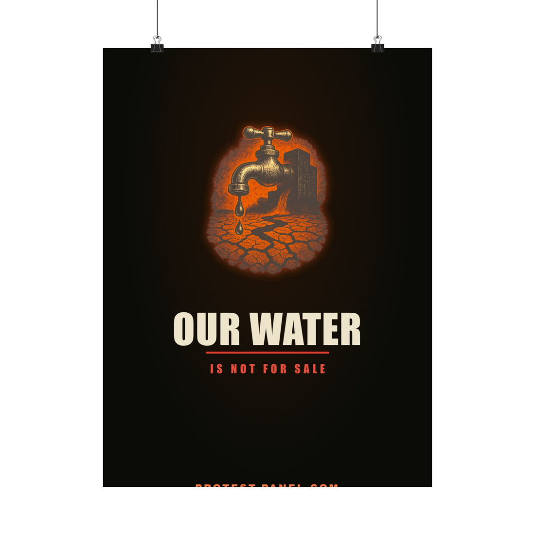 OUR WATER IS NOT FOR SALE — Cinematic Poster
