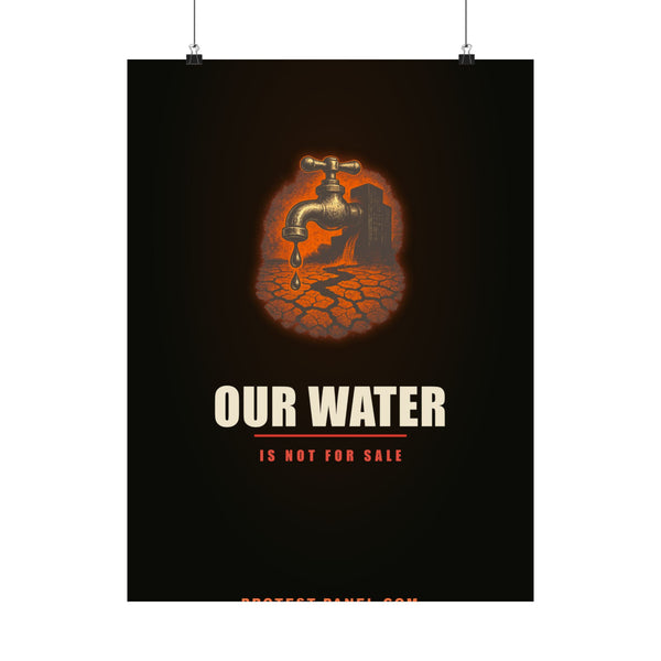 OUR WATER IS NOT FOR SALE — Cinematic Poster