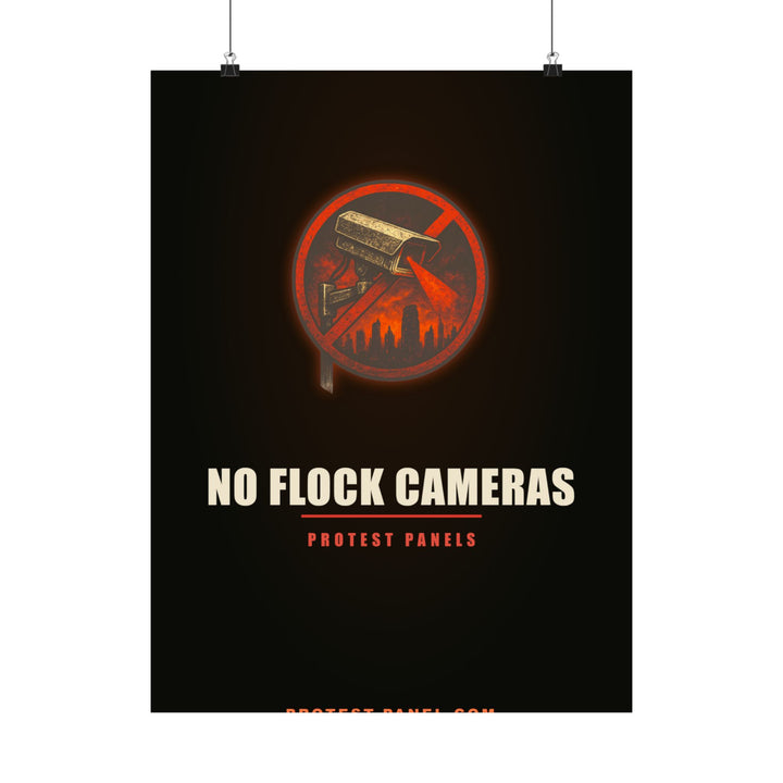 NO FLOCK CAMERAS — Cinematic Poster