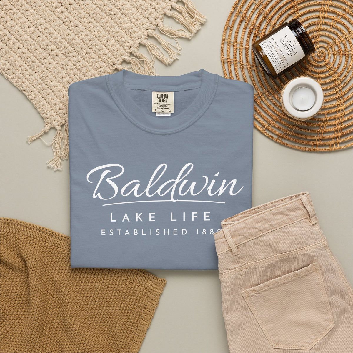 Baldwin Lake Life Est. 1882 Tee · Signature Script