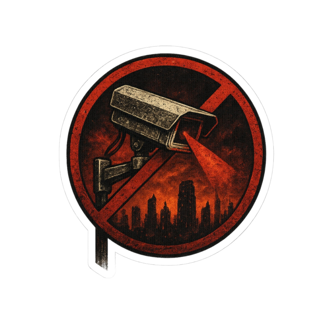 NO FLOCK CAMERAS — Sticker