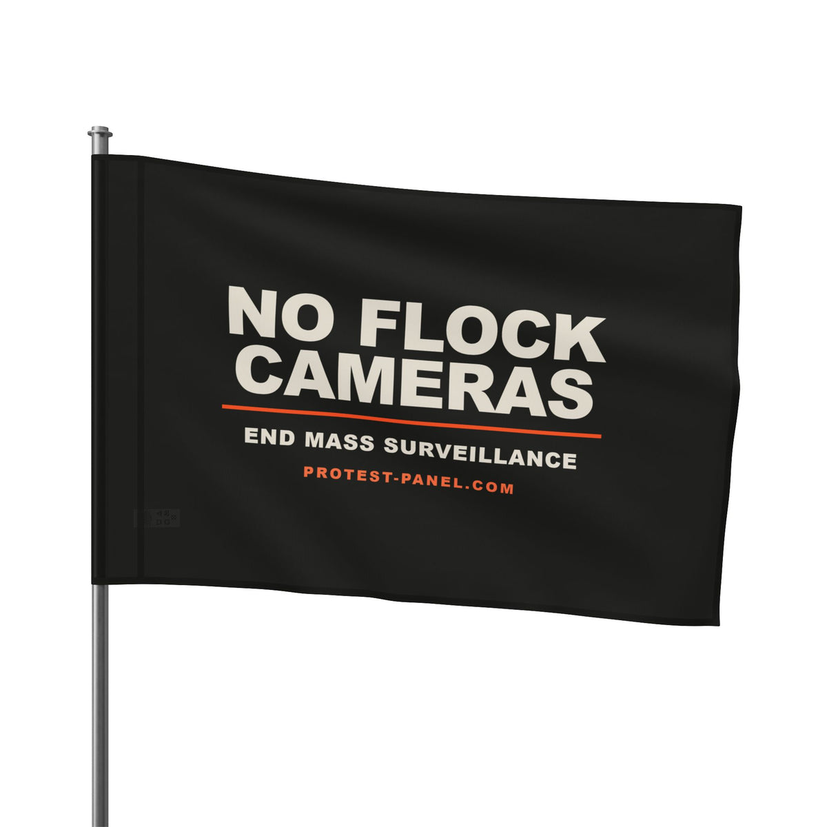 NO FLOCK CAMERAS — Flag
