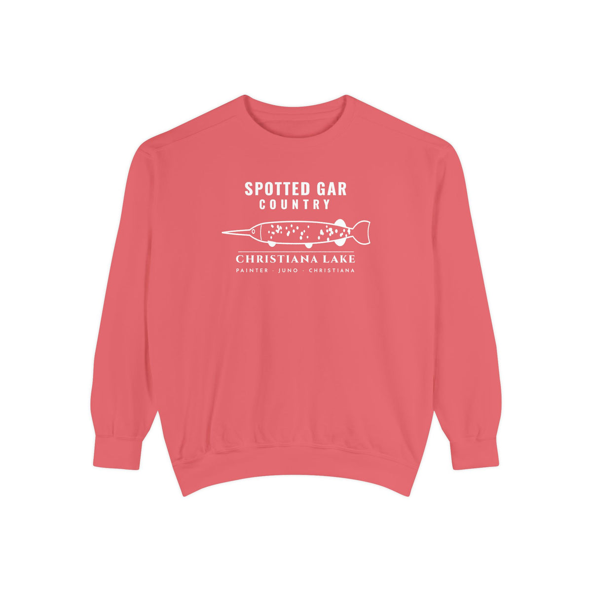 Christiana Lake Crewneck · Spotted Gar Country