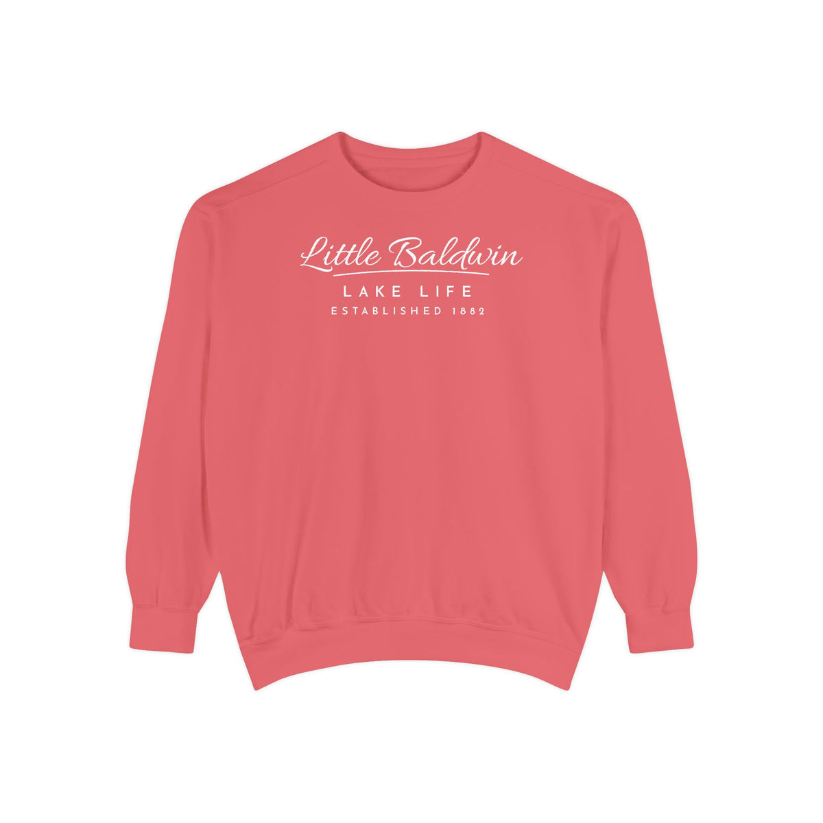 Little Baldwin Lake Life Est. 1882 Crewneck Sweatshirt · Signature Script