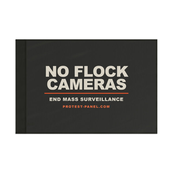 NO FLOCK CAMERAS — Flag