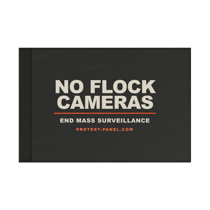 NO FLOCK CAMERAS — Flag