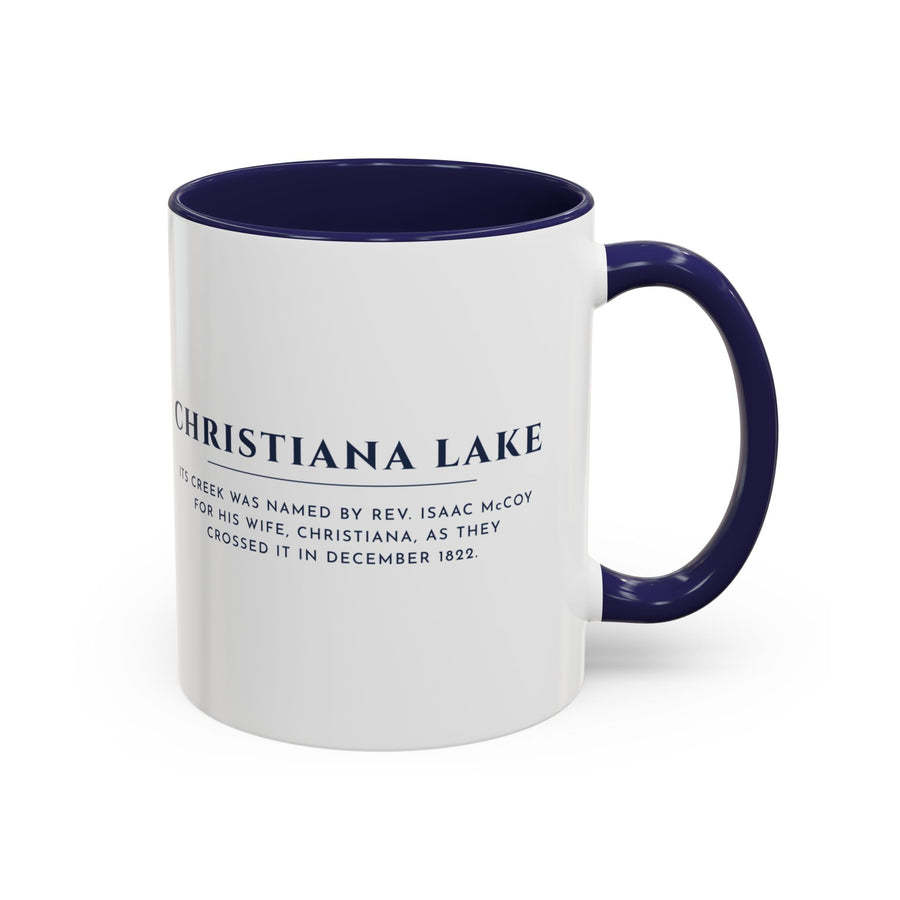 Christiana Lake Name Story Mug · 11oz · Christiana Creek, 1822