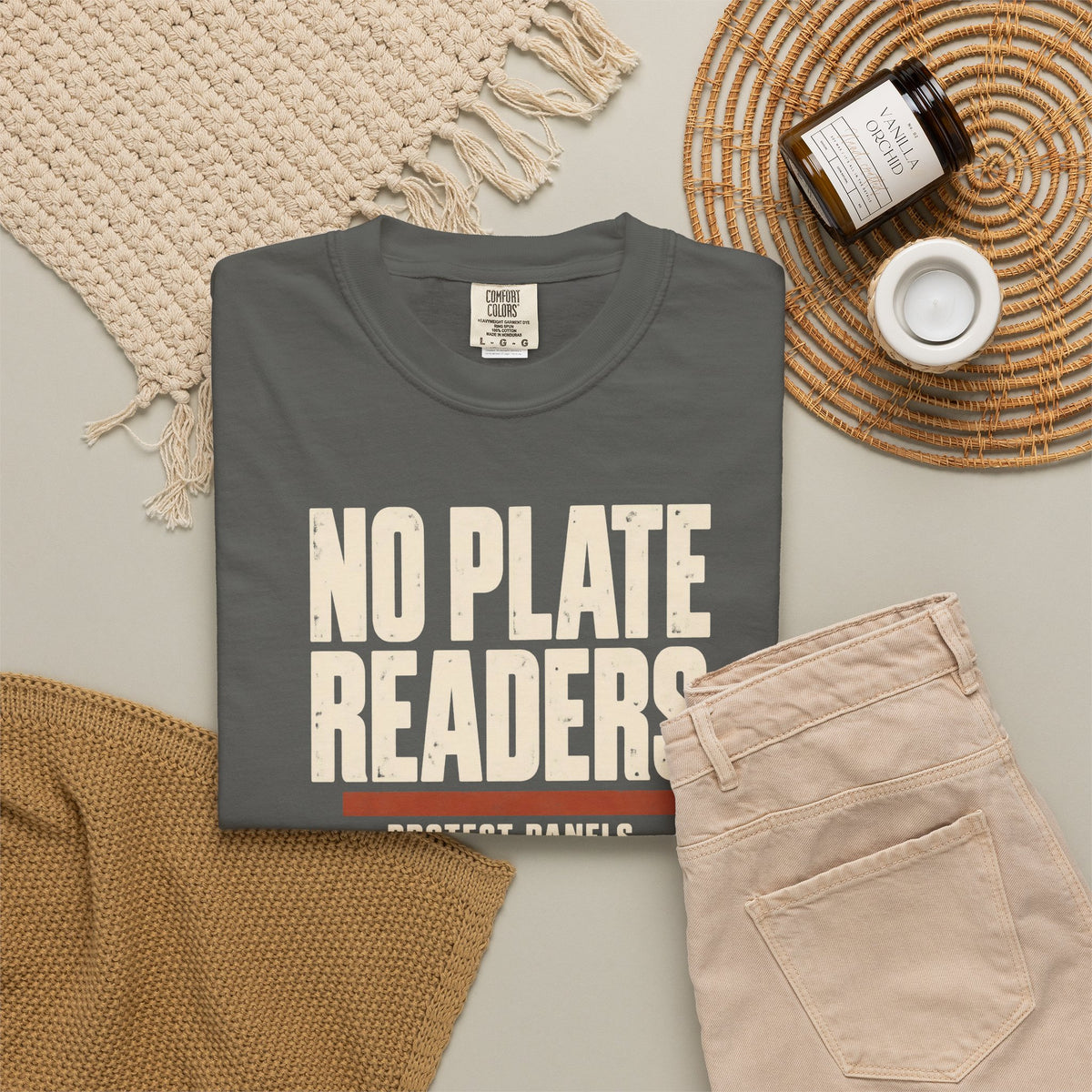 NO PLATE READERS - Garment-Dyed Tee