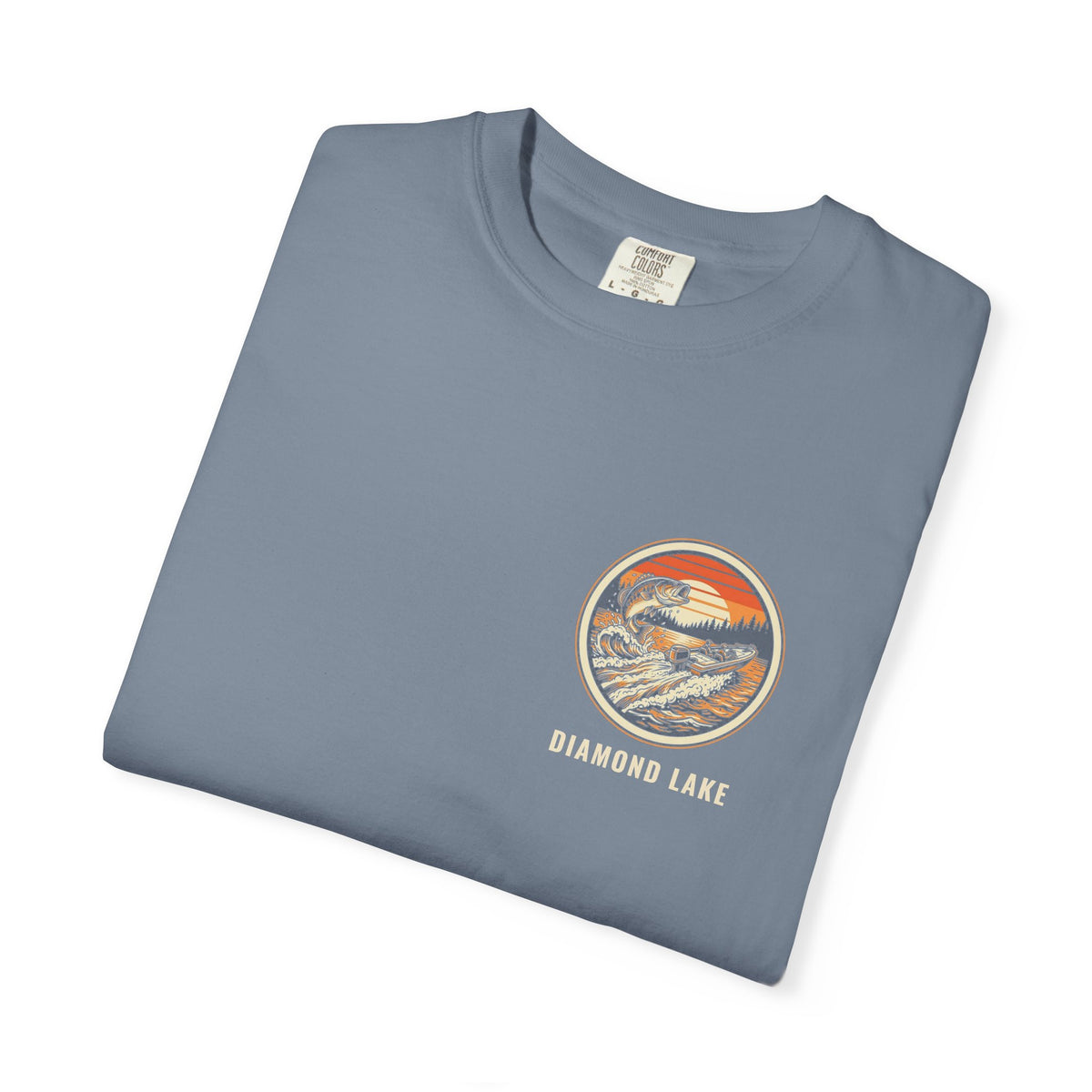 Your Bait Sucks Tee · Bass Boat Sunset · Diamond Lake