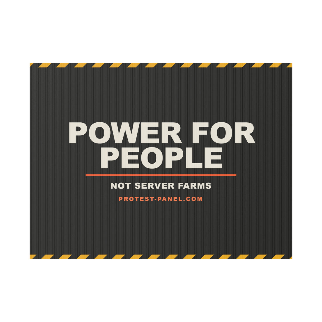 POWER FOR PEOPLE — Cinematic Yard Sign