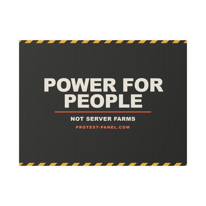 POWER FOR PEOPLE — Cinematic Yard Sign