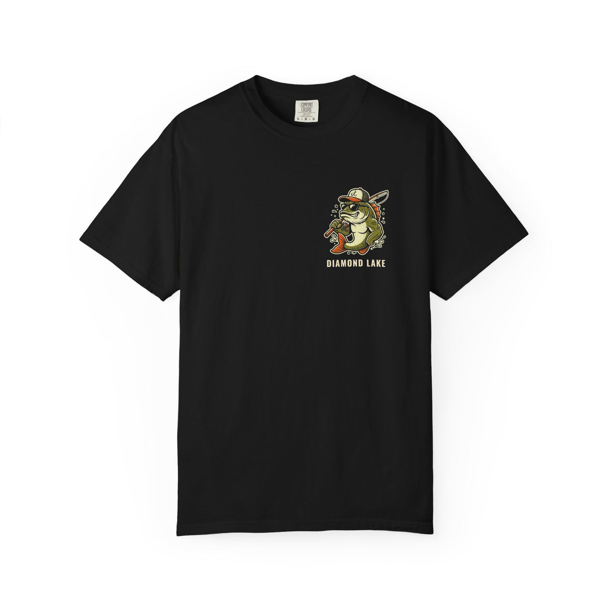 Your Bait Sucks Tee · Bass Mascot · Diamond Lake