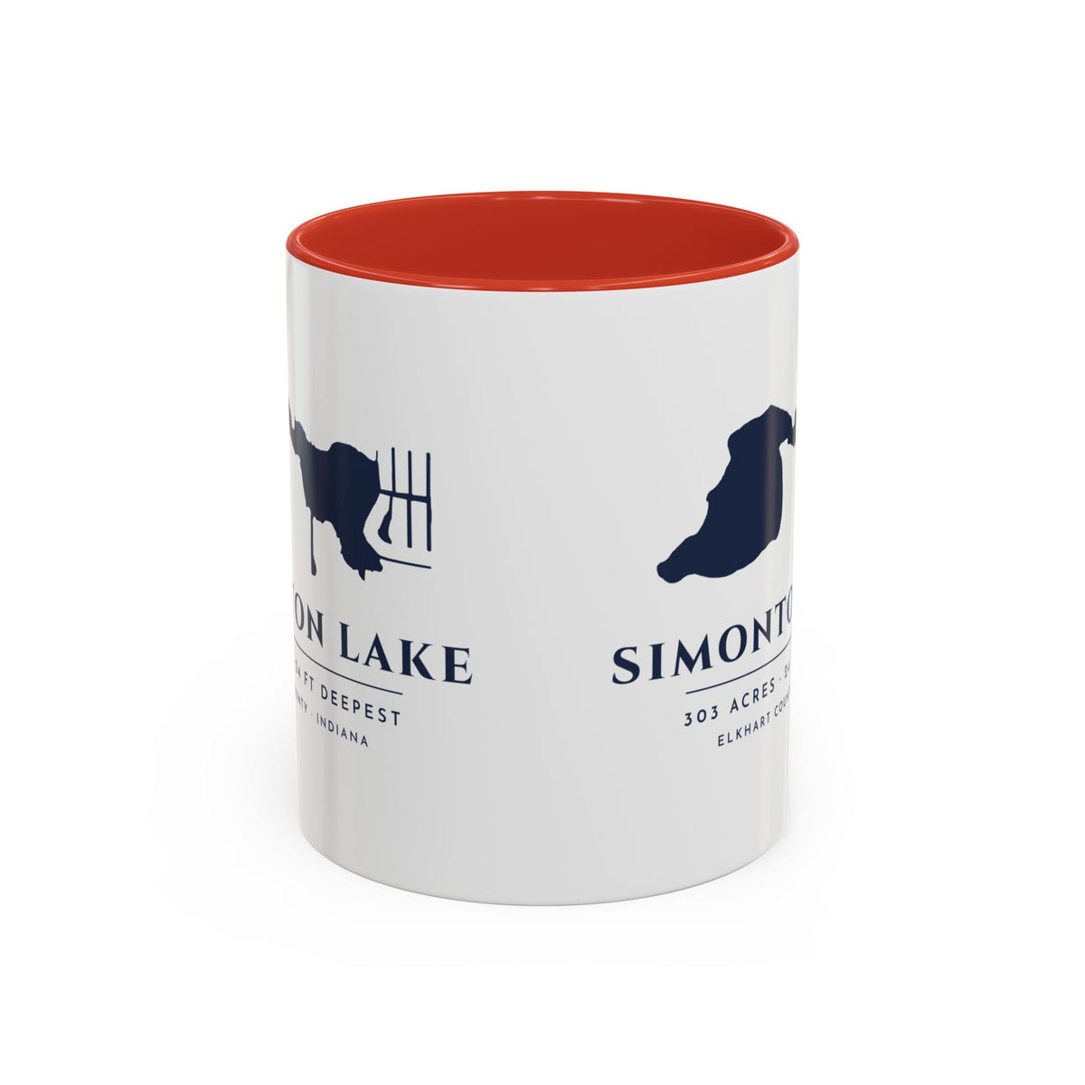 Simonton Lake Map Mug · 11oz · Real Shoreline