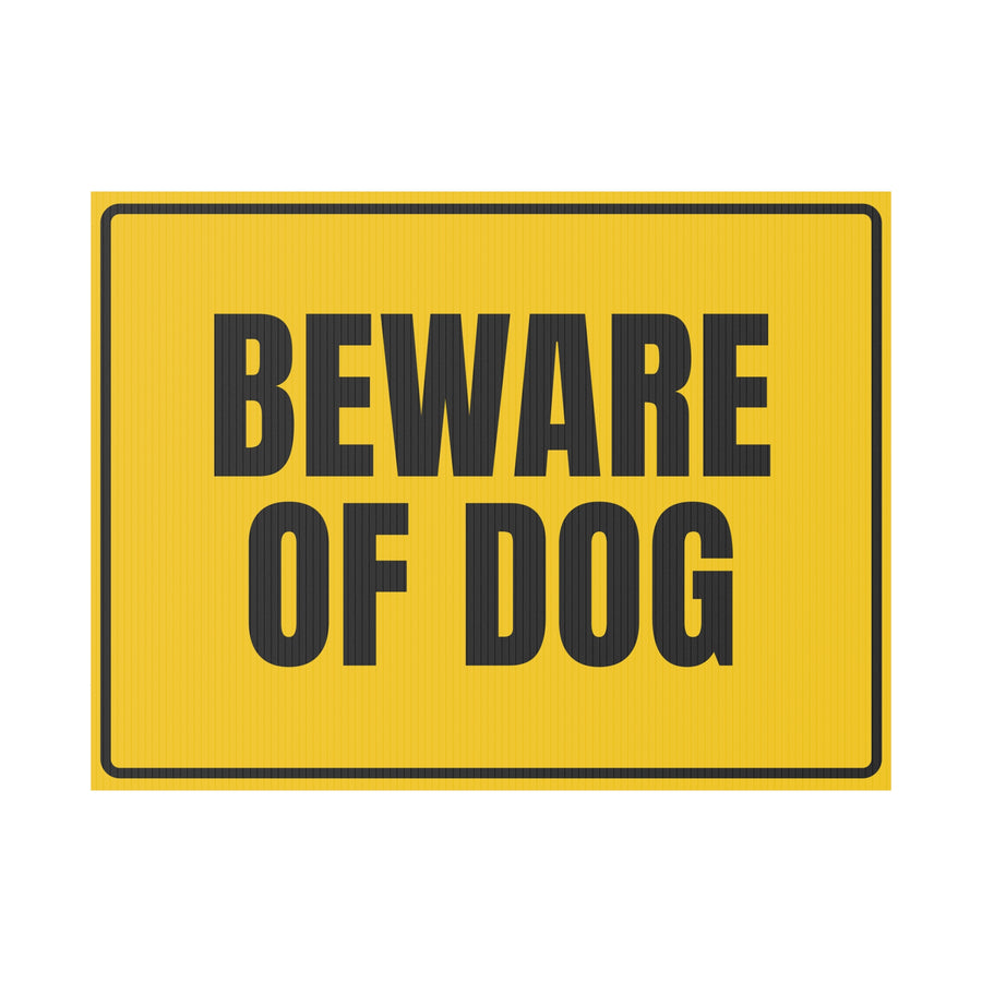 BEWARE OF DOG — Yard Sign 24×18