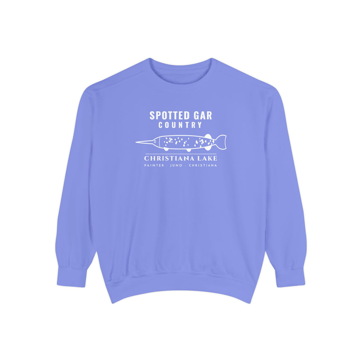 Christiana Lake Crewneck · Spotted Gar Country