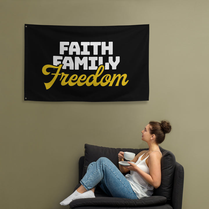 Faith Family Freedom Flag