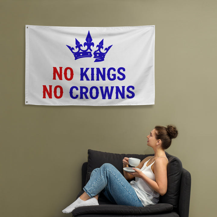 No Kings No Crowns Flag