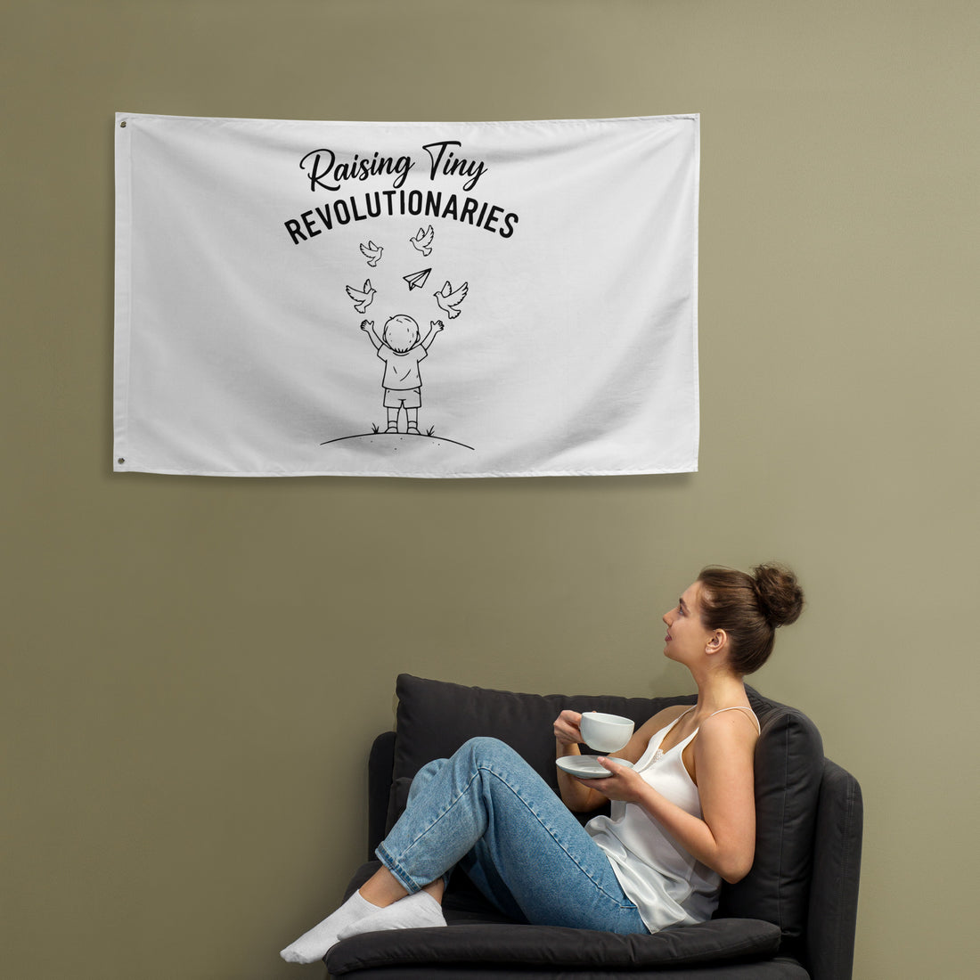 Raising Tiny Revolutionaries Flag