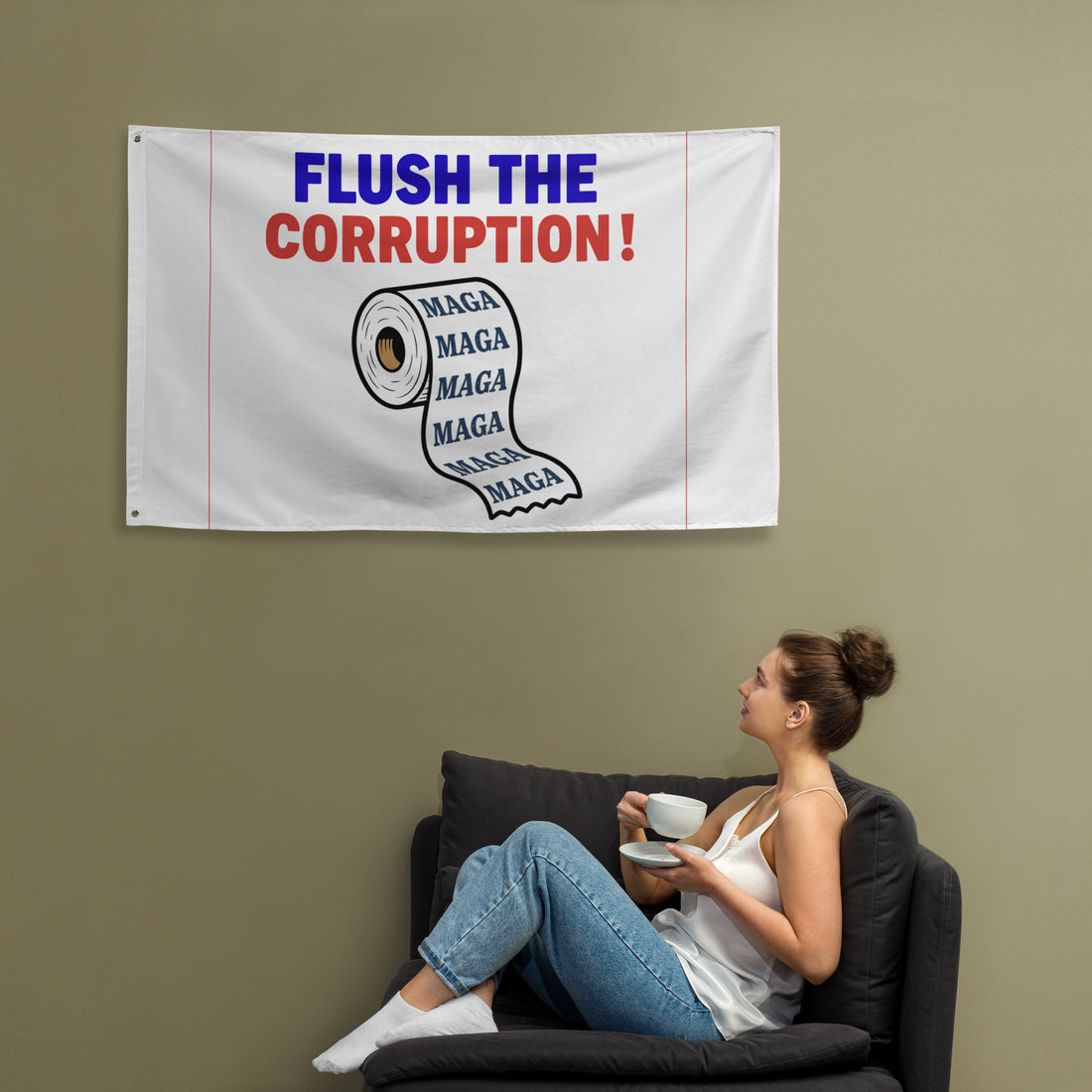 Flush the Corruption! Flag