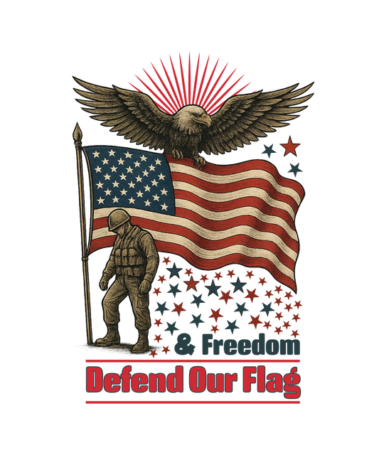 Defend our Flag and Freedom Yard sign