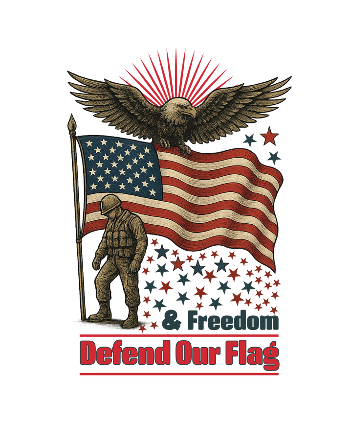 Defend our Flag and Freedom Yard sign
