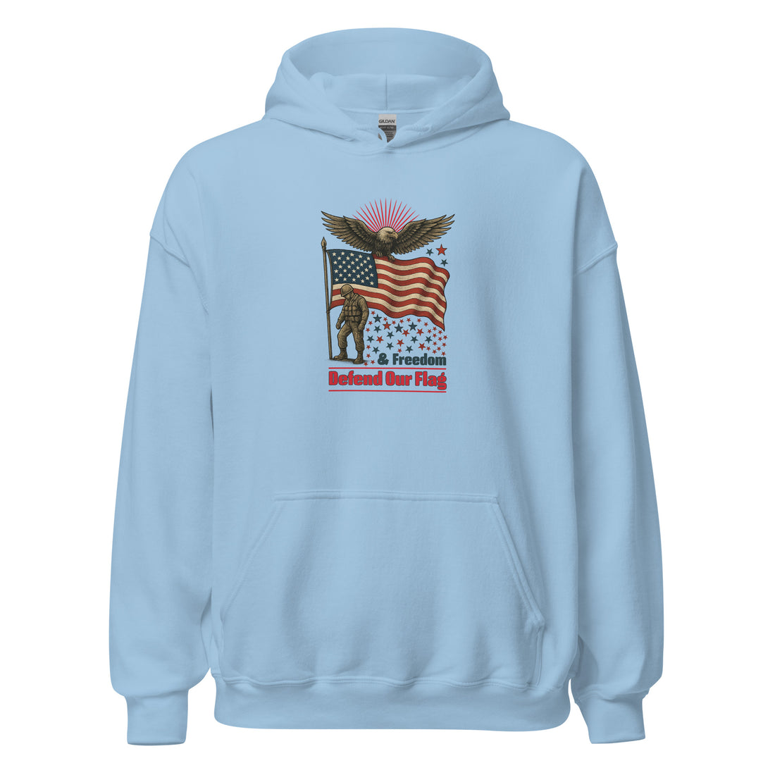 Defend our Flag and Freedom Unisex Hoodie