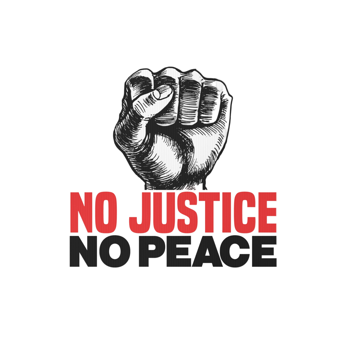No Justice No Peace Yard sign