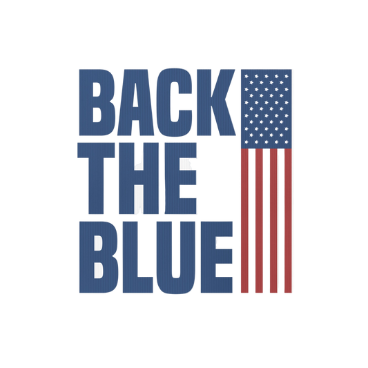Back the Blue Yard sign