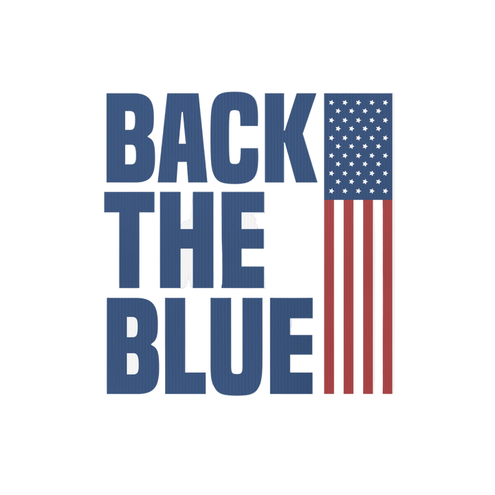 Back the Blue Yard sign